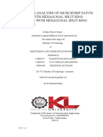 Design and Analysis of Microstrip Patch Antenna With Hexagonal Split Ring Resonator With Hexagonal Split Ring Resonator