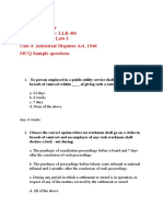 Unit4 MCQ Labour Law