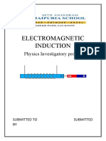 Electromagnetic Induction: Physics Investigatory Project