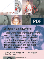 Dr. Jose Rizal's Lovelife