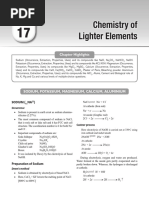 Chemistry of Lighter Elements: Chapter Highlights