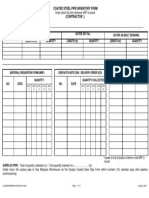 Coated Steel Pipe Inventory Form - January 2021