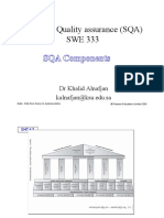 Software Quality Assurance (SQA) SWE 333: DR Khalid Alnafjan Kalnafjan@ksu - Edu.sa