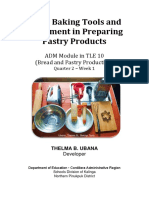 Passed 311-11-19 Kalinga Baking Tools and Equipment in Preparing Pastry Products