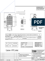 Customer: NTPC Limited.: Aux. Terminal Box For Space Heater WITH D/C.CABLE GLAND, SIZE:1x2Cx2.5mm