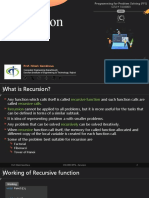 Recursion: Prof. Nilesh Gambhava