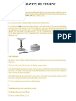 Specific Gravity of Cement