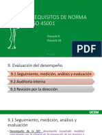 Requisitos Norma ISO 45001 - 9, 10