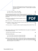 S1 Binomial Distribution & Hypothesis Testing 3 QP