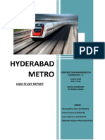 CMT - II Hyderabad Metro Case Study