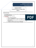 Assignment N0. 02 Submission Due Date: 31 August, 2021 Marks 5