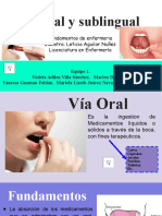 Vía de Administración Oral