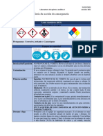 Guía de Acción de Emergencia para Algunos Compuestos Químicos