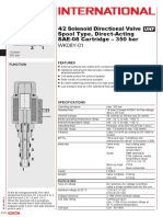 4/2 Solenoid Directional Valve Spool Type, Direct-Acting SAE-08 Cartridge - 350 Bar