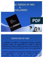 Trends and Challanges of HRD