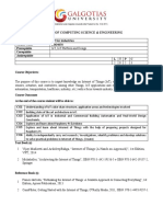 CSIO4070 IoT For Industries Syllabus