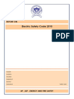 Report - Electric Safety Code 2010