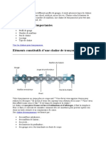 Constituée de Maillons Et de Différents Profils de Gouges