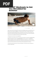 10 HIIT Workouts To Get You Shredded For Summer