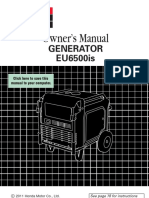 Honda EU6500is Manual