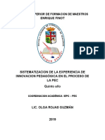 ESTRUCTURA DE LA ELABORACION E IMPLEMENTACION DEL DISEÑO METODOLOGICO DEL TRABAJO DE GRADO Ultima