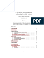 A Document Class and A Package For Handling Multi-File Projects