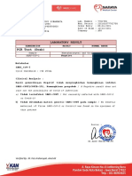 Laboratory Result PCR Test (Swab) : Molekular Sars - Cov-2