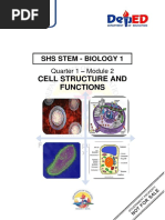 SHS STEM Bio1 Q1 Week 1 Module 2 - Cell Structure And-Functions