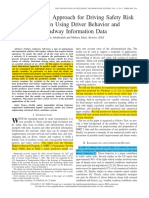 A Data-Driven Approach For Driving Safety Risk Prediction Using Driver Behavior and Roadway Information Data