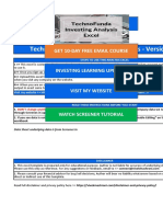 Technofunda Investing Excel Analysis - Version 1.0: Go To Overview Tab