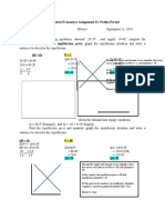 Managerial Economics Assignment #1. Prelim Period: QD Qs