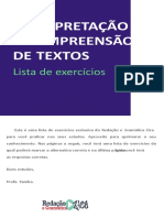 Interpretação Lista Exercicios