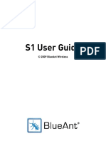 S1 User Guide: © 2009 Blueant Wireless