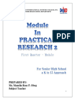 1ST Sem Practical Researc Ii Grade 12 Module Complete
