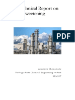 A Technical Report On Gas Sweetening