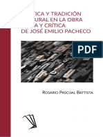 Poética y Tradición Cultural en La Obra Lírica y Crítica de José Emilio Pacheco 1577128965 35693