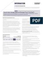 Key Investor Information: Class A Accumulation Units The HL Multi-Manager Balanced Managed Trust ("The Fund")