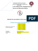 Plantilla - Proyecto de Elaboración de Proyectos