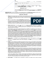 Lease of Contract Template - Word