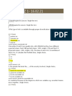 SAPM QUIZ 1-16.02.21: Points