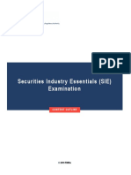 Securities Industry Essentials (SIE) Examination: Content Outline