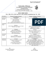 Final UG Time Table 2021