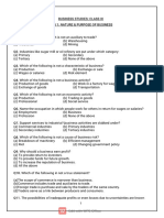 MCQ Business Studies 11-1