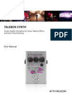 Talkbox Synth User Manual