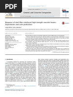 Response of Steel Fiber Reinforced High Strength Concrete Beams Experiments and Code Predictions