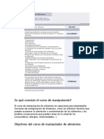 Higiene y Manipulación de Alimentos