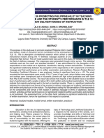 Localized Module in Promoting Philippine-Hilot in Teaching Wellness Massage and The Student's Performance in Tle 10: Input To New Delivery Modes of Instruction