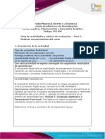 Guía de Actividades y Rúbrica de Evaluación - Paso 1 - Realizar Reconocimiento Del Curso