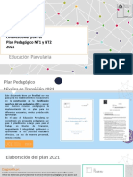 Orientaciones para El Plan Pedagógico NT1 y NT2