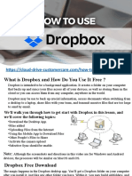 Call Now 1-800-385-7116, What Is Dropbox and How Do You Use It Free